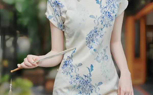 旗袍开襟做运动双人app,女士旗袍